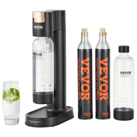 VEVOR Sparkling Water Maker, Soda Maker Machine for Home Carbonating, Seltzer Water Starter Kit with 2 BPA-free 1L PET Bottles, 2 CO2 Cylinders