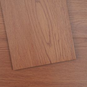 VEVOR Self Adhesive Vinyl Floor Tiles 36 x 6 inch, 36 Tiles 2.5mm Thick Peel & Stick, Deep Brown Wood Grain DIY Flooring for Kitchen, Dining Room