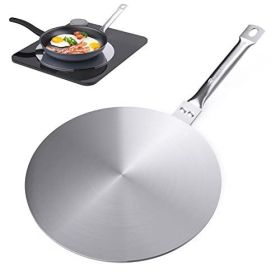 Heat Diffuser Simmer Ring Plate, Stainless Steel With Stainless Handle, Induction Adapter Plate For Gas Stove Glass Cooktop Converter, Flame Guar (Option: 9.25Inch)