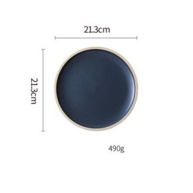 Pure Color Matte Ceramic Plate (Option: 4 Style)