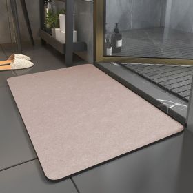 Diatomite Bathroom Super Absorbent Mat Non-slip Home Kitchen Toilet Quick Drying Floor Mats Room Doormat Oil Proof Floor Mats (Color: Coffee, Specification: 600MMx900MM)