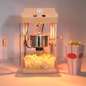 4oz Tabletop Popcorn Machine Popcorn Popper Machine Pop Corn Machine Popcorn Maker With Stainless-Steel Kettle (Color: as Pic)